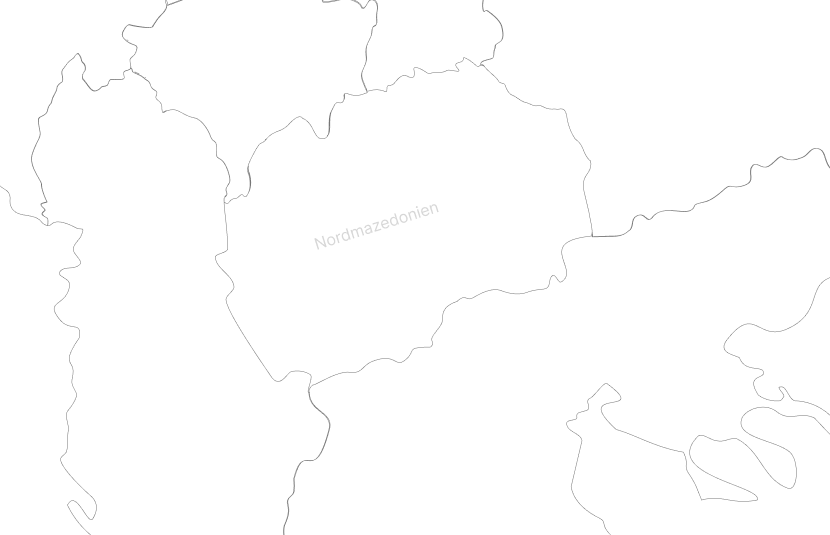 Karte der Projektregion Nordmazedonien